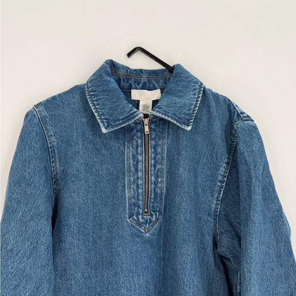 COS Dresses & Skirts - Cos Denim Half Zip Dress With Pockets In Blue